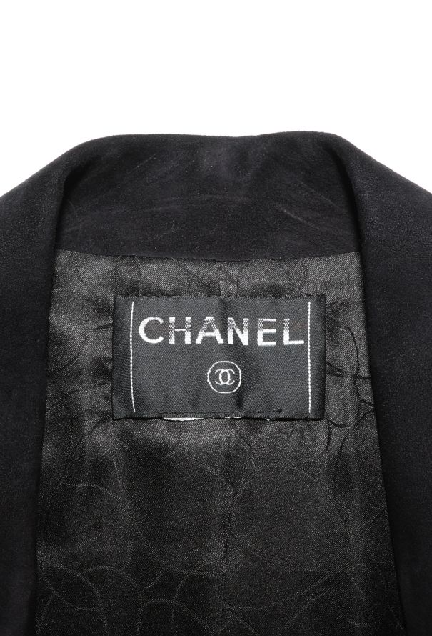 Chanel 2005 Suede Piped Trim Blazer - 6