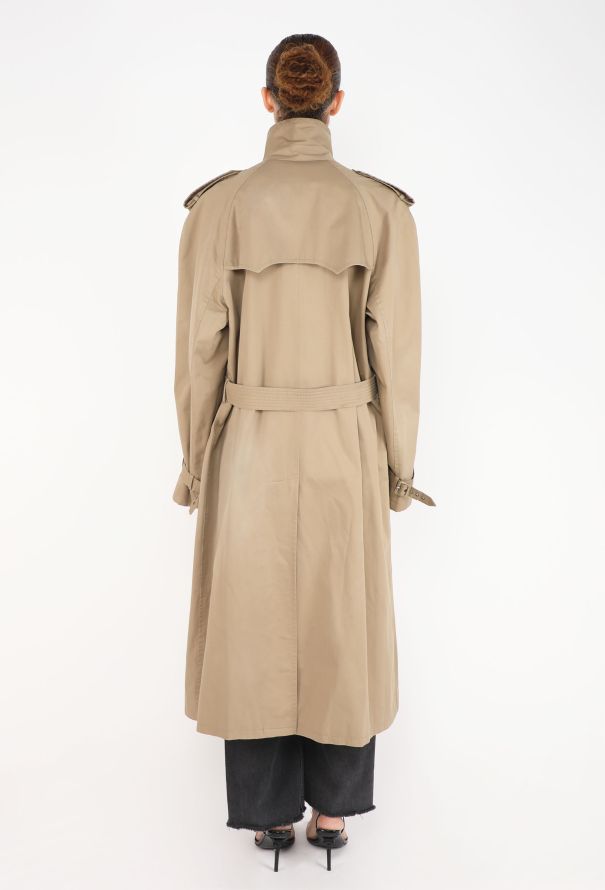 Saint Laurent Gabardine Belted Trench, F/W 1986 - 5