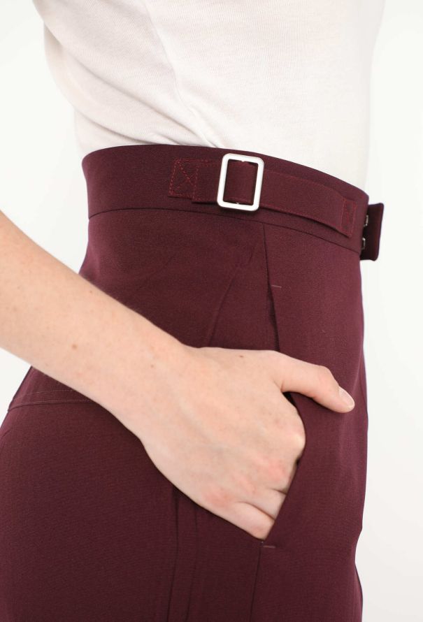 Céline Belted Wide-Leg Trousers - 3