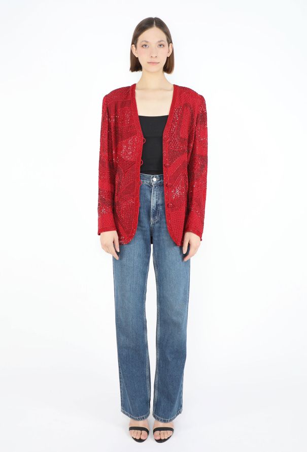 Emanuel Ungaro Vintage Tambour Hand-Embroidered Jacket - 3