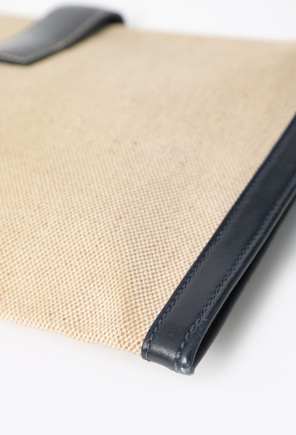 Hermès '70s Toile H & Box Jige Clutch - 9