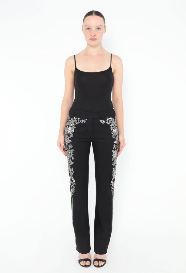 Alexander McQueen 2004 Embellished Felted Trousers - 1
