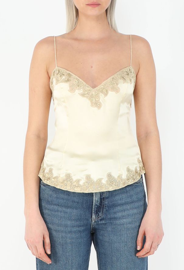 Chloé S/S 1999 Charmeuse Lace Camisole Set - 4