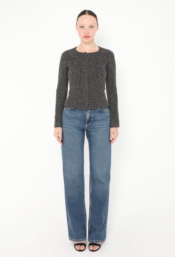 Chanel 2008 Bicolor Tweed Zip Jacket - 2 Chanel 2008 Bicolor Tweed Zip Jacket - 2