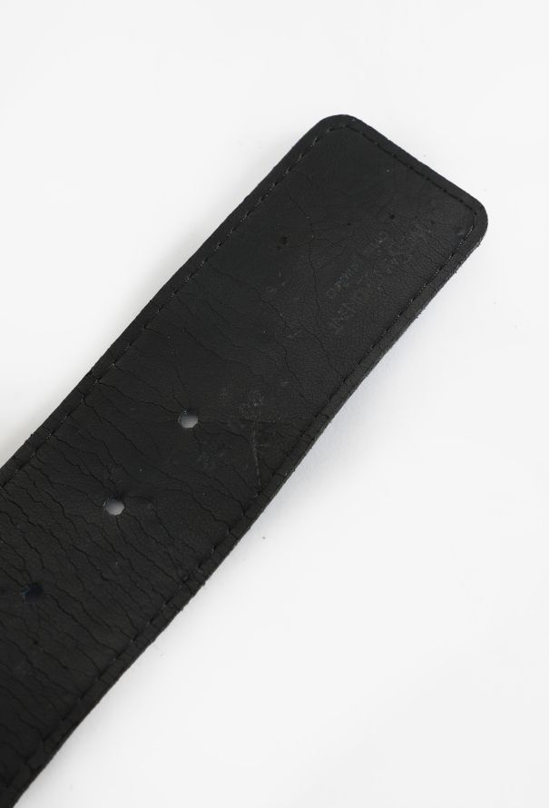 Saint Laurent Suede Serpentine Studded Belt, 1990s - 6