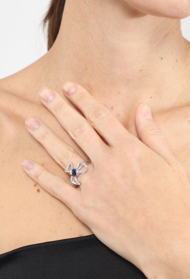 Mellerio 18k Gold, Diamond & Sapphire Marie Antoinette Ring - 4 Mellerio 18k Gold, Diamond & Sapphire Marie Antoinette Ring - 4