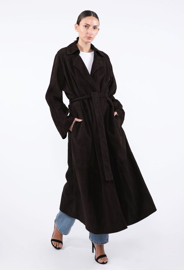 The Row Poseidone Suede Trench Coat, 2023 - 1