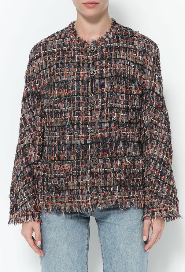 Chanel 2011 Silk Fringe 'CC' Jacket - 1