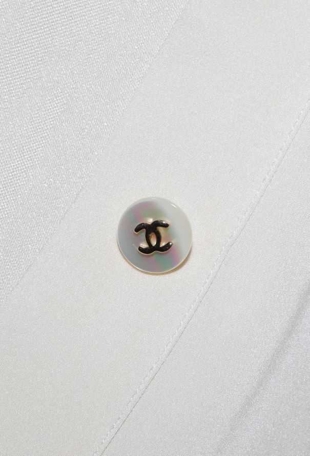 Chanel '90s Silk 'CC' Blouse - 6