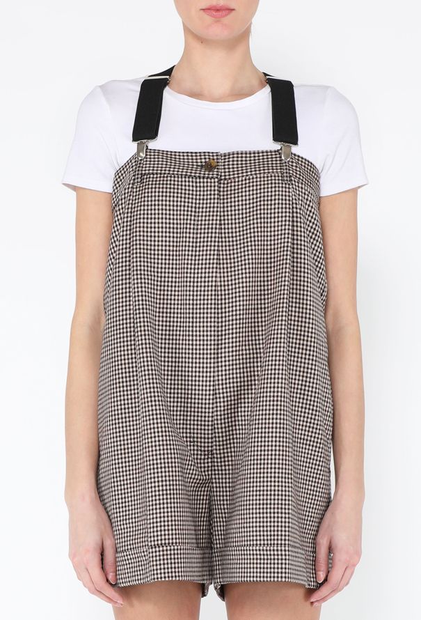 Jean Paul Gaultier 1993 Gingham Check Suspender Jumpsuit - 3