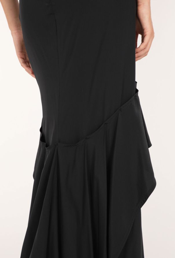 Saint Laurent Ruffled Silk Maxi Skirt, F/W 2003 - 9