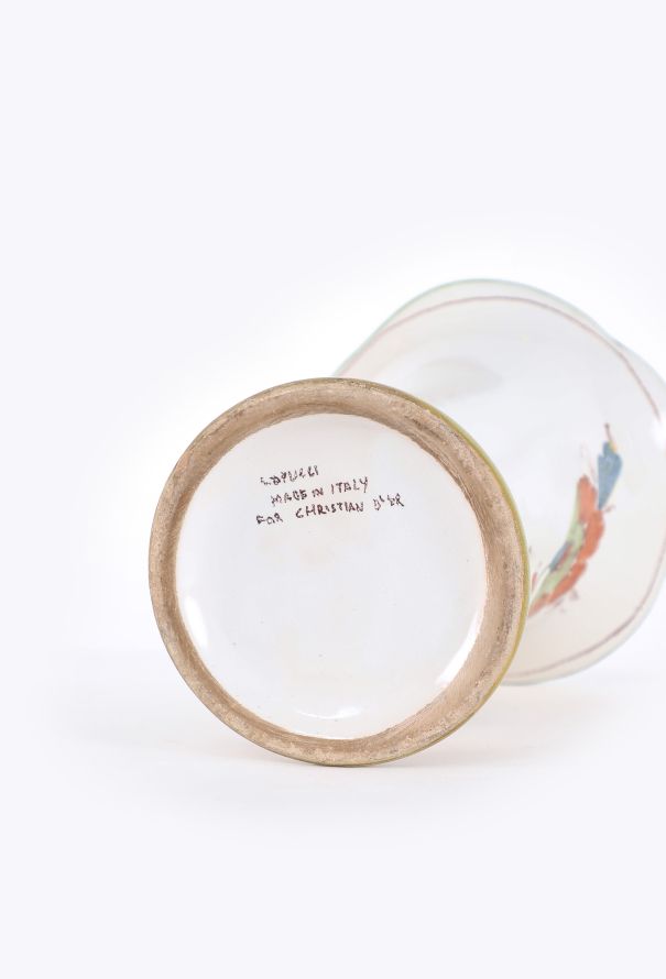 Dior '80s Larucci Hand-Painted Ceramic Vase - 8