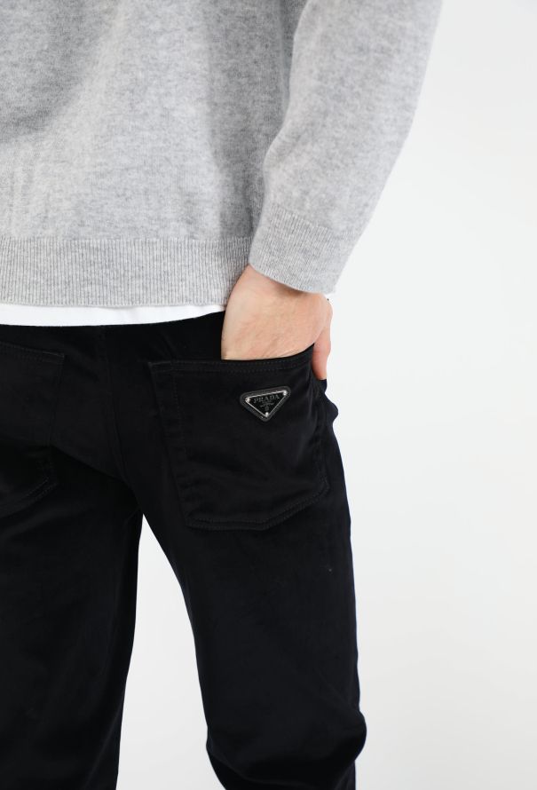 Prada Straight-Leg Velvet Trousers - 4