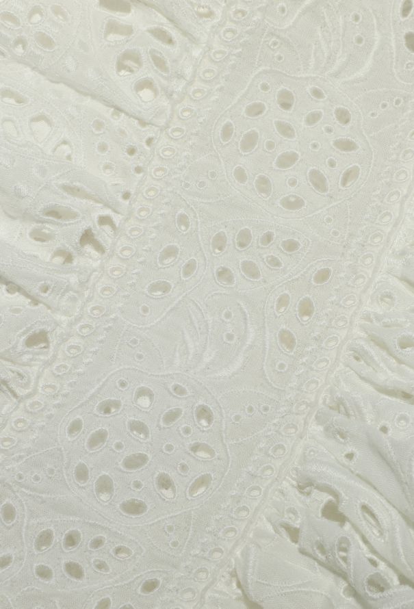 Valentino Floral Cotton Eyelet Dress - 8 Valentino Floral Cotton Eyelet Dress - 8