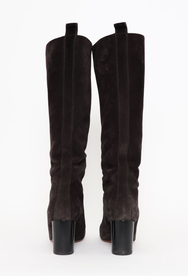 Chloé Suede Zip Boots - 4 Chloé Suede Zip Boots - 4