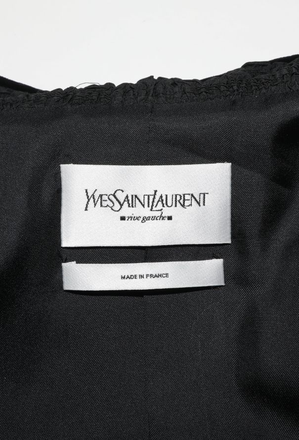 Saint Laurent Tom Ford F/W 2001 Velvet Ruffled Jacket - 8