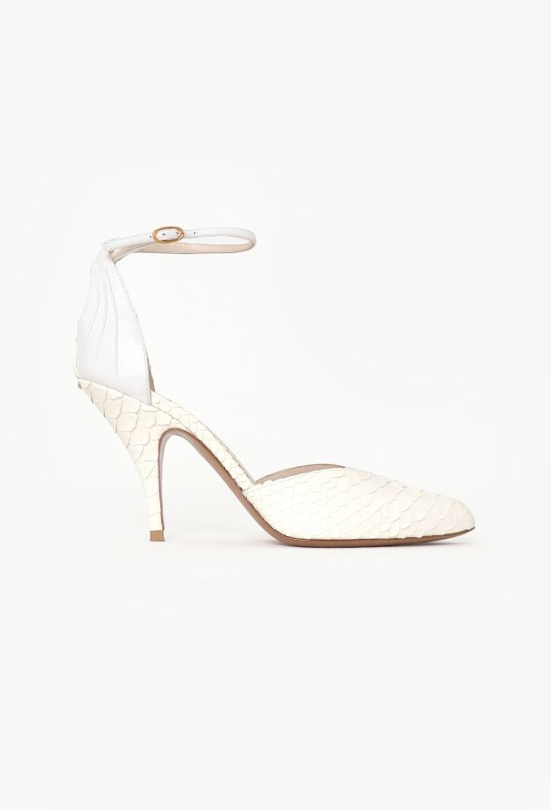 Céline S/S 2018 Patent Python Pumps - 1