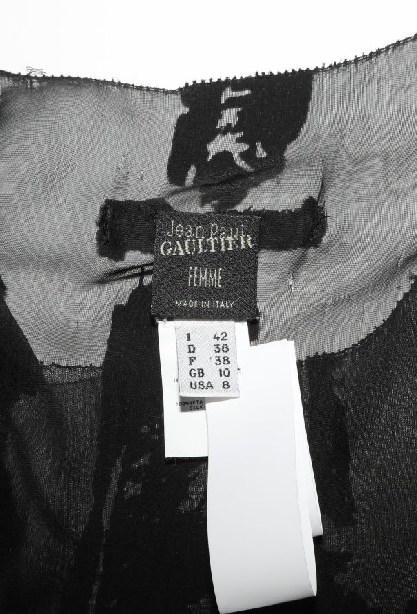 Jean Paul Gaultier Early 2000s Velvet Dévoré Camisole - 5