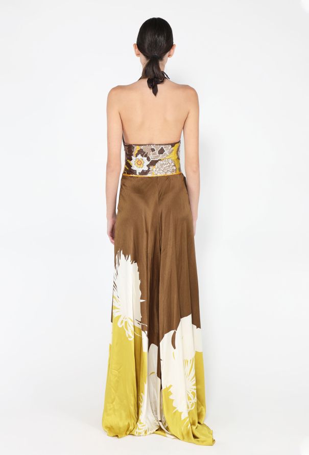 Valentino Silk Sequin Halter Gown, S/S 2005 - 5