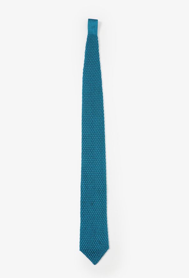 Modern Designers Tom Ford Teal Silk Knit Tie - 1