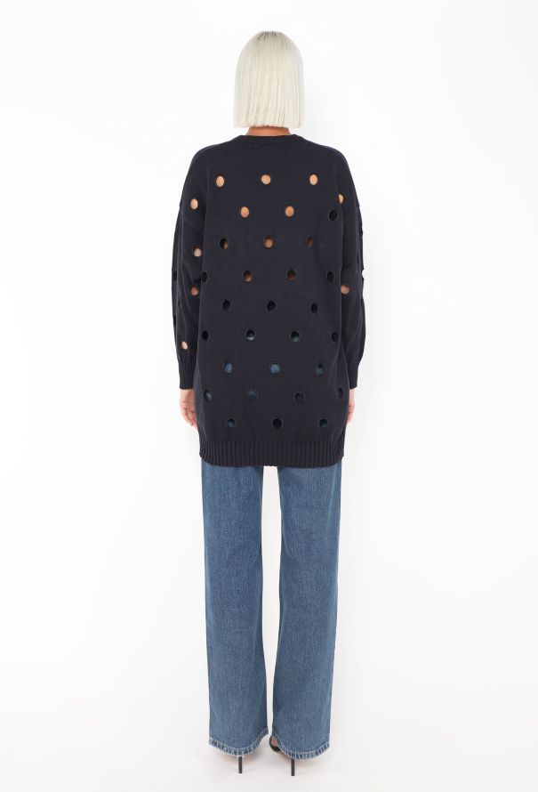 Gianni Versace Early '80s Cut-Out Sweater - 3