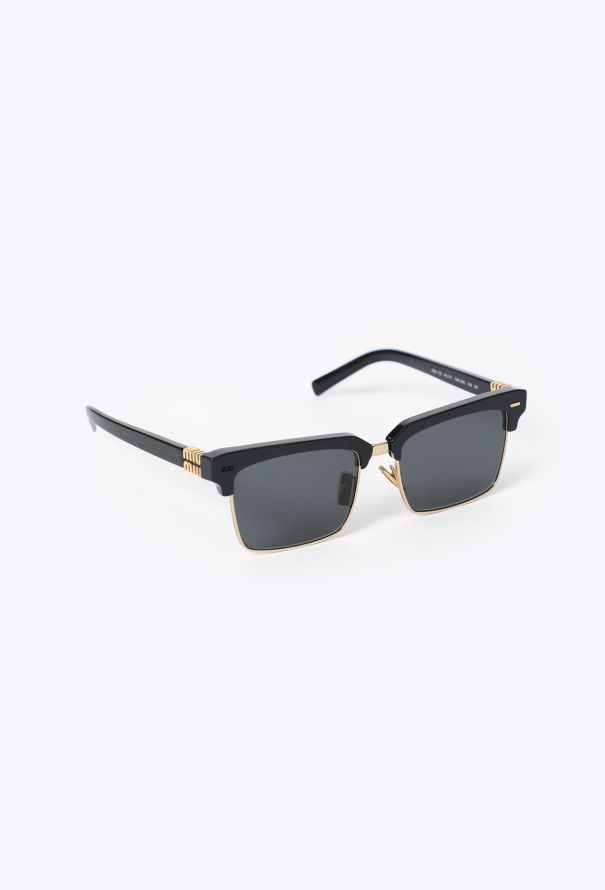 Miu Miu 2024 Square Logo Trim Sunglasses - 3