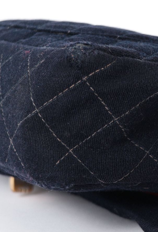 Chanel Navy Jersey 2.55 Medium Flap Bag - 11