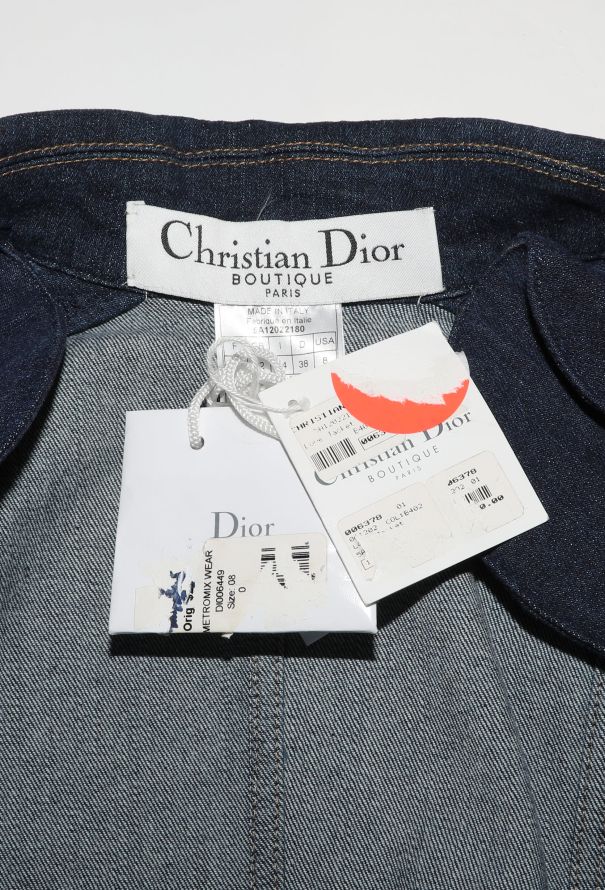 Dior 2005 Embroidered Denim Bar Jacket - 6