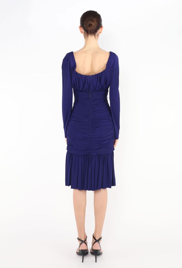 Saint Laurent Haute Couture 1996 Ruched Bustier Dress - 4