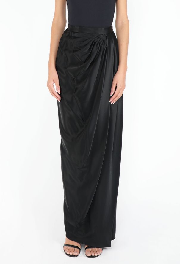 Saint Laurent Haute Couture 1985 Draped Wrap Skirt - 3