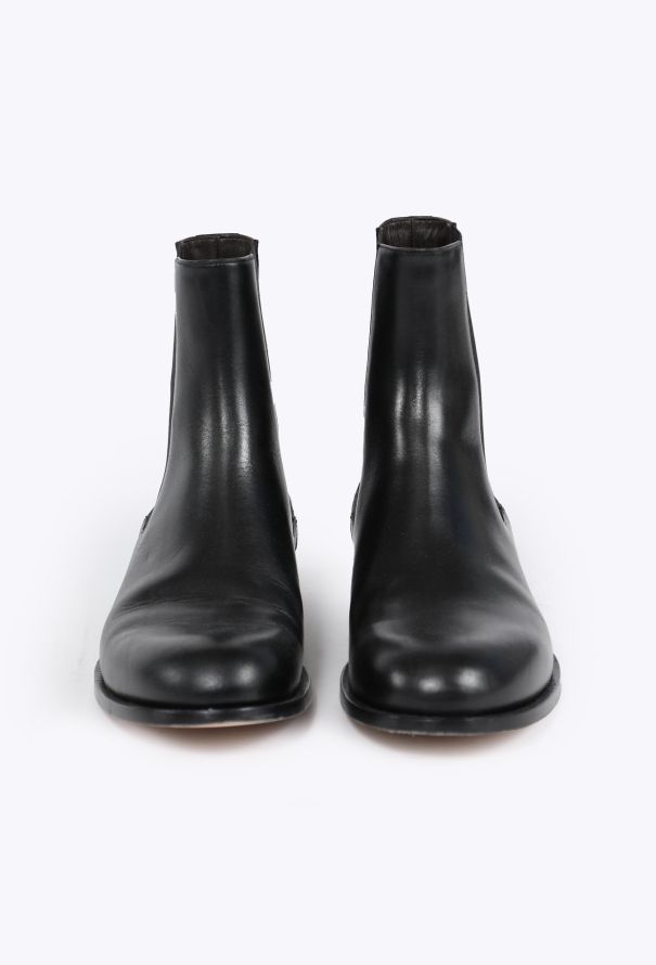 The Row 2024 Black Leather Chelsea Boots - 4