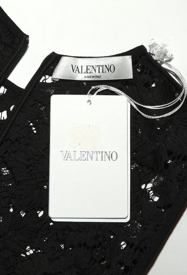 Valentino Guipure Trim Bodycon Dress - 4