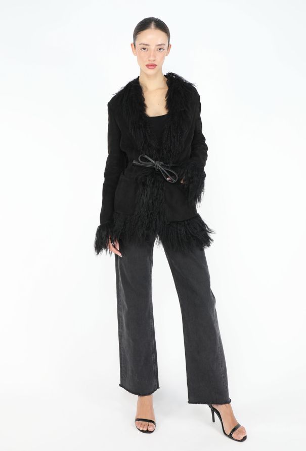 Gucci COLLECTOR F/W 1999 Mongolian Shearling Coat - 6