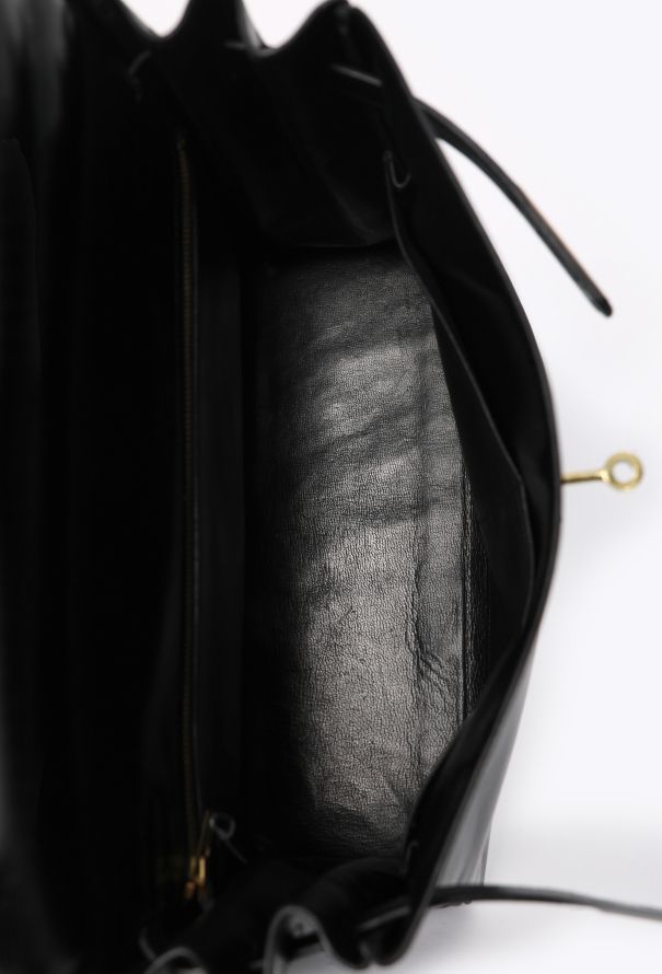 Hermès Vintage Black Box Kelly Retourné 32 - 15
