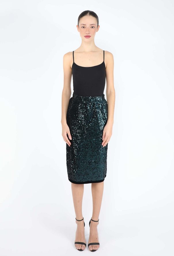 Saint Laurent Fall 1983 Sequin Skirt Ensemble - 2