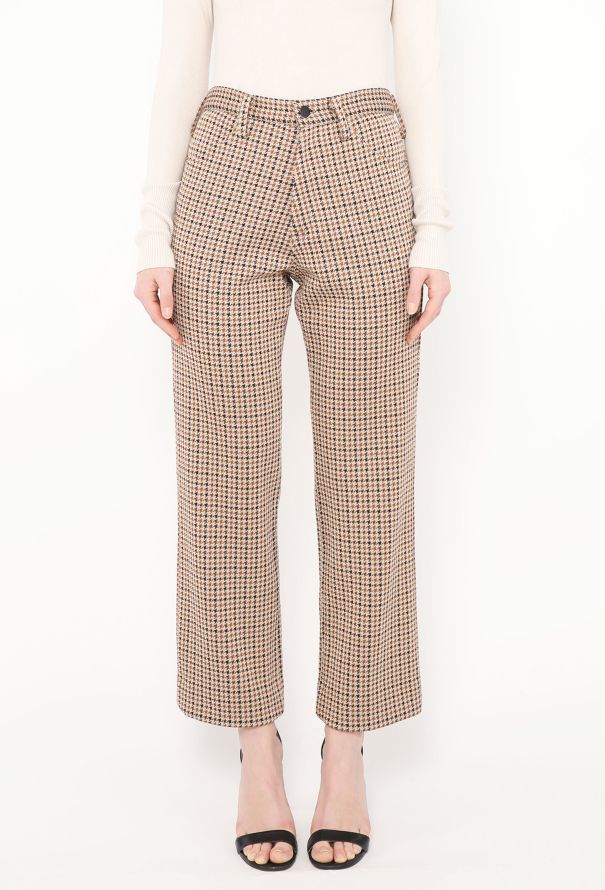 Céline Tailored Houndstooth Trousers - 2 Céline Tailored Houndstooth Trousers - 2