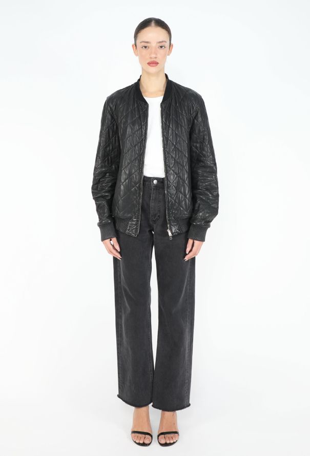 Gucci '90s Leather Bomber Jacket - 2