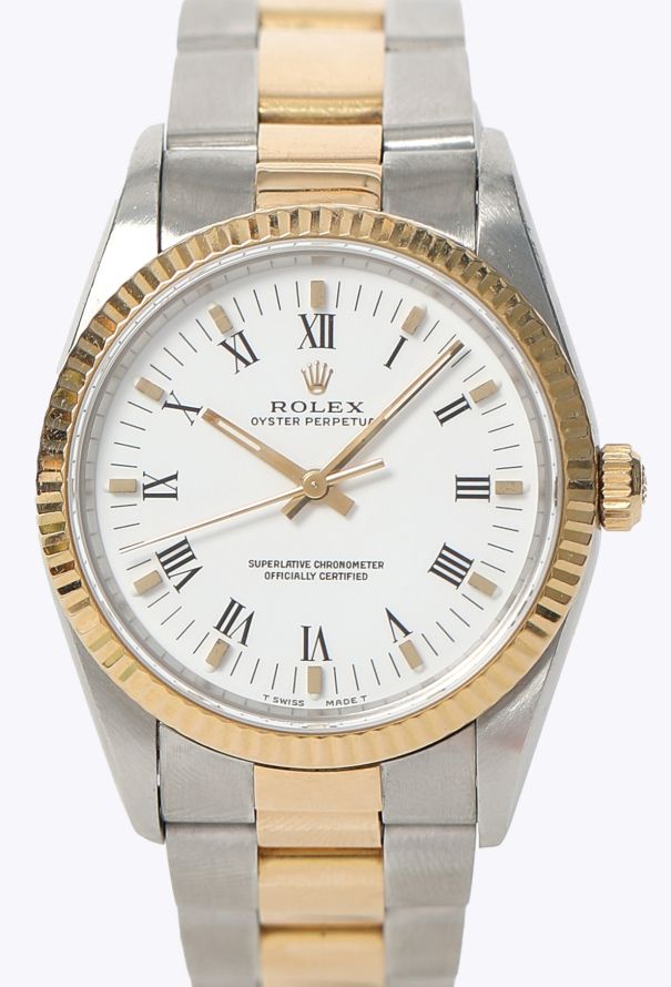 Rolex Vintage Oyster Perpetual Stainless Steel & Yellow Gold Watch - 4