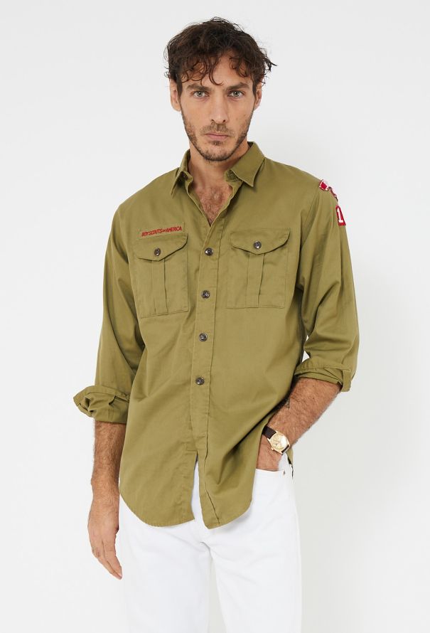Men's Vintage '70s Khaki BSA Official Shirt - 1