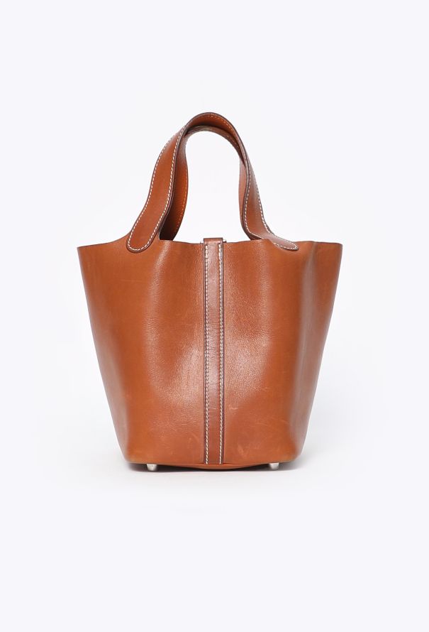 Hermès Rare 2006 Natural Barenia Picotin 18 - 4