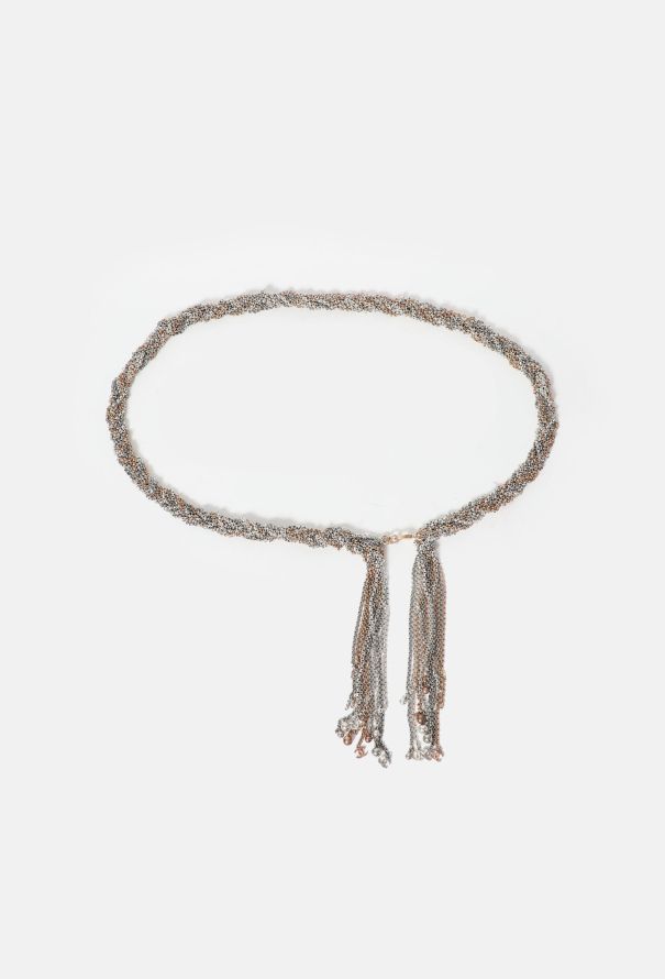 Chanel Two-Tone Metallic Chainlink Belt - 1