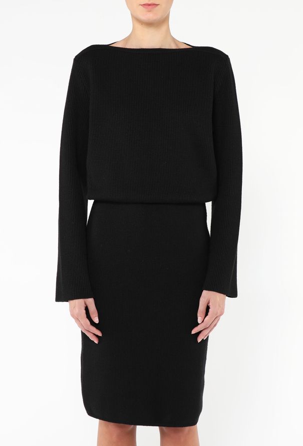 Alaïa Ribbed Knit Sweater Dress - 2 Alaïa Ribbed Knit Sweater Dress - 2