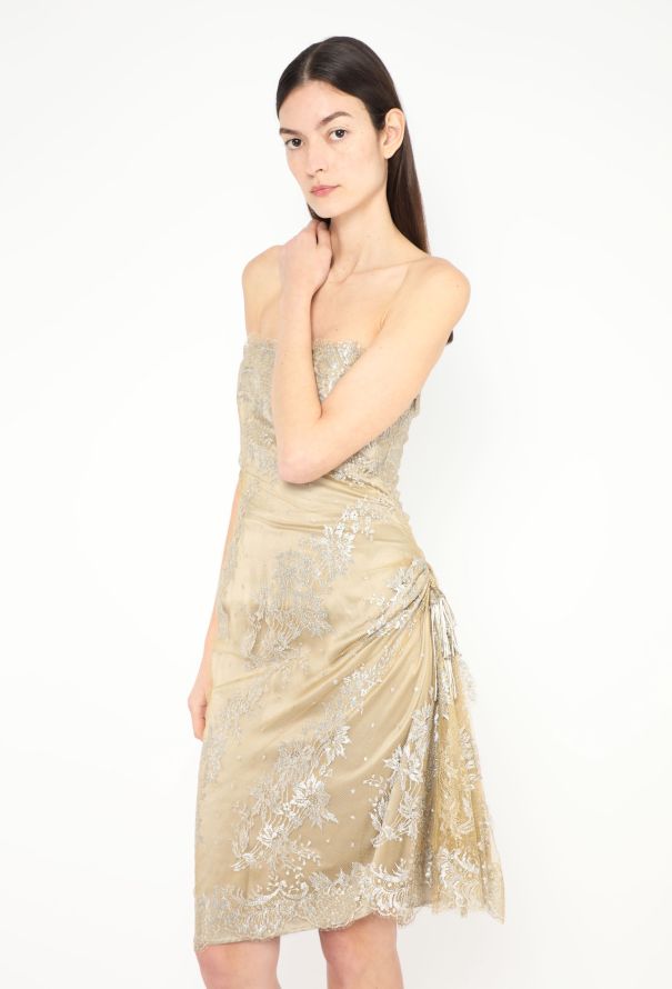 Givenchy Haute Couture 1999 Lace Tassel Dress - 4