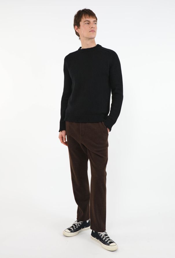 Saint Laurent Distressed Knit Sweater - 3