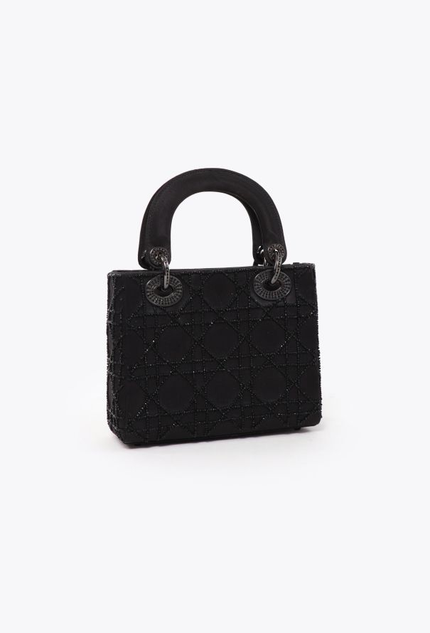 Dior '90s Mini Lady Dior  Satin Cannage Bag - 2