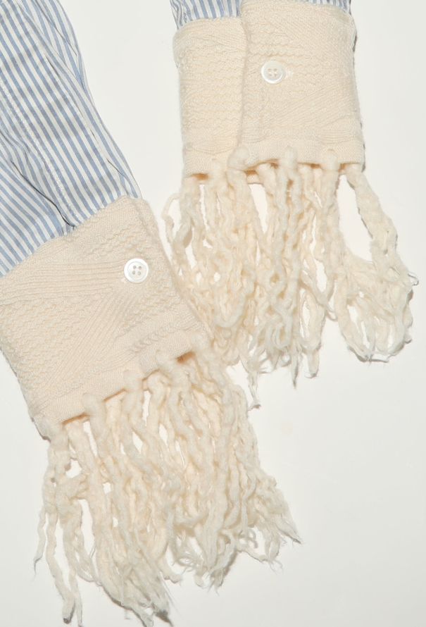 Loewe Fringed Cuff Silk Shirt Dress - 6 Loewe Fringed Cuff Silk Shirt Dress - 6