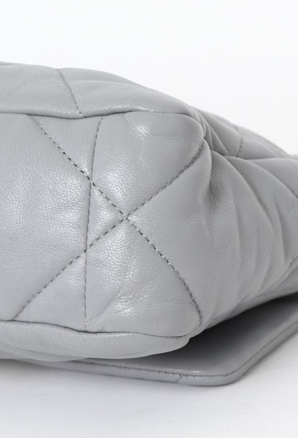 Chanel Grey 19 Medium Flap Bag - 10