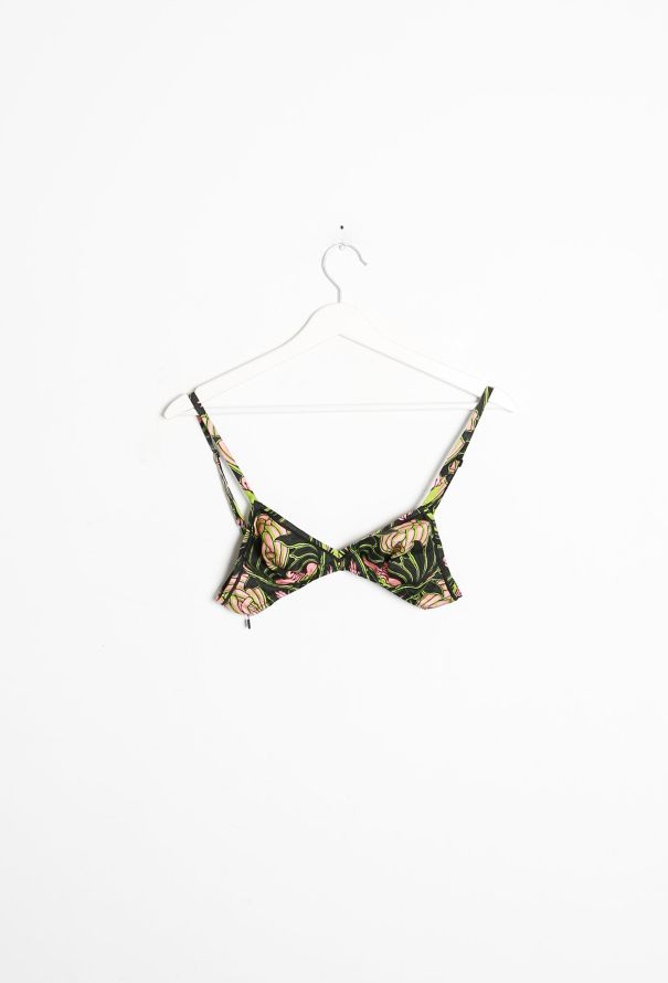 Prada 2003 Tropical Intarsia Silk Skirt Set - 6 Prada 2003 Tropical Intarsia Silk Skirt Set - 6