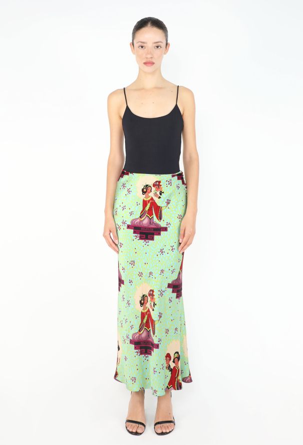 Dior Jacquard Bias Silk Skirt, 2002 - 1