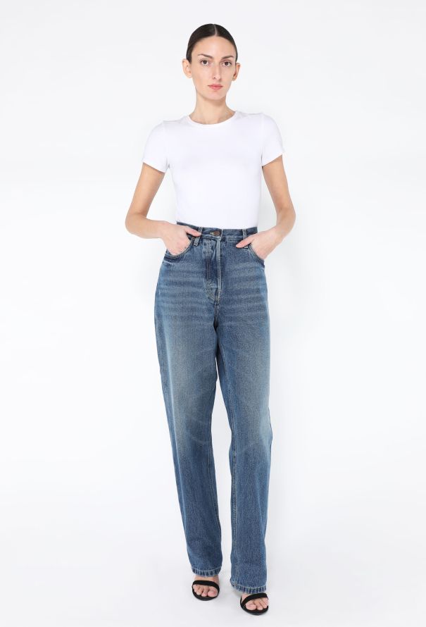 Prada 2025 Wide Leg Denim Jeans - 2